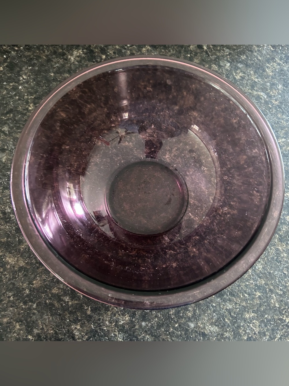 Vintage Pyrex 323 Cranberry Glass Mixing Bowl 1.5 Qt USA